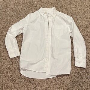 GAP Kids White Casual Button Down Shirt